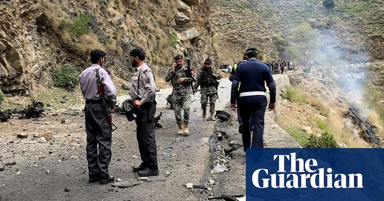 Six killed after suicide bomber rams convoy of Chinese engineers in Pakistan