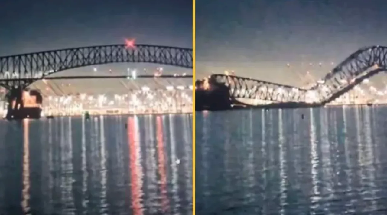 'Mass casualty event' as bridge hit by ship collapses into river