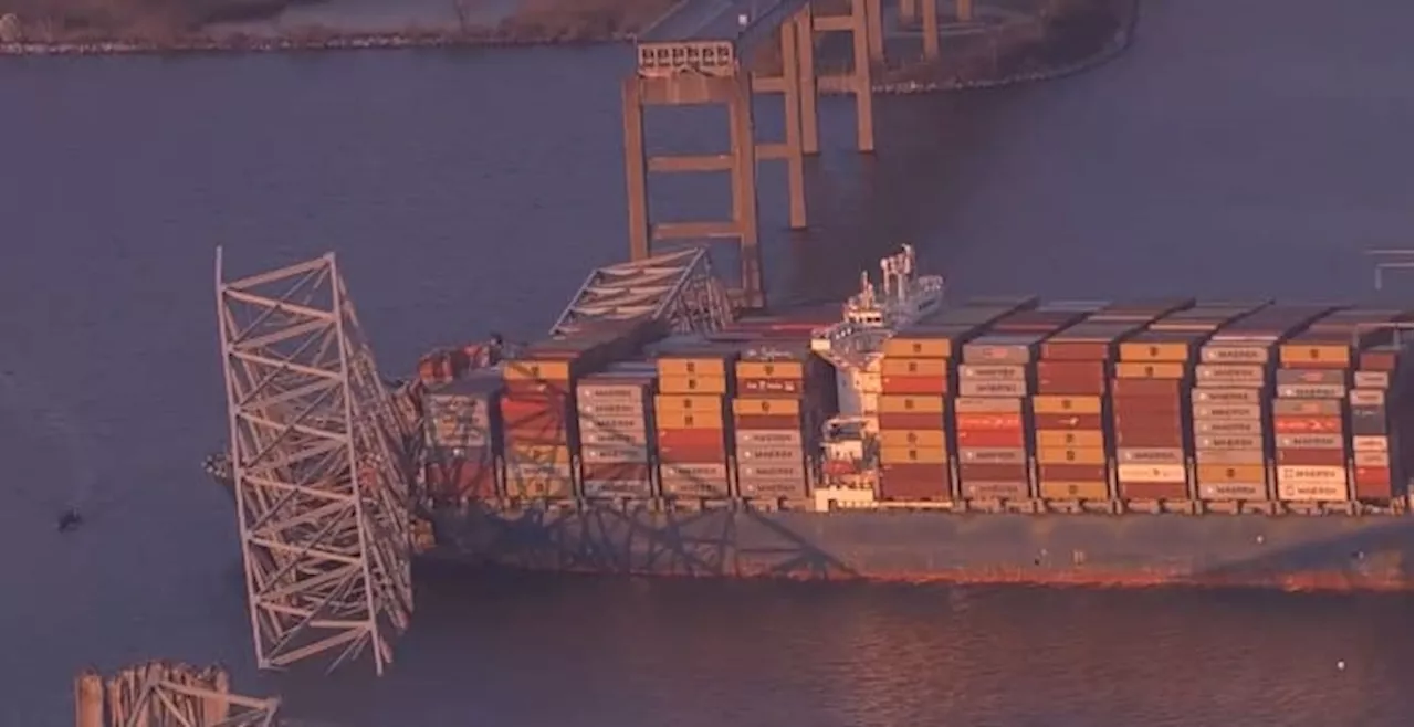 PHOTOS: Daylight shows damage after ship crashes into Baltimore’s Francis Scott Key Bridge