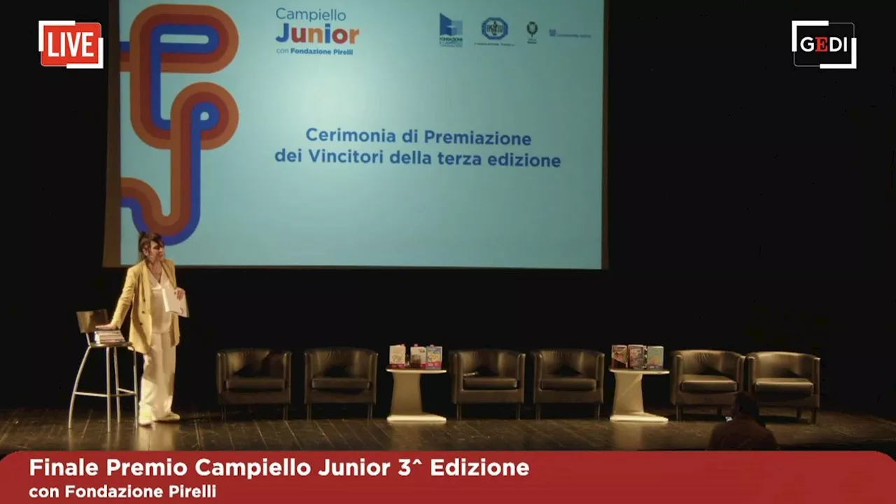 Premio Campiello Junior, la premiazione al Teatro Comunale di Vicenza: la diretta