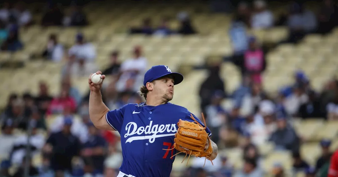 Rough outing for Gavin Stone as Dodgers lose exhibition game to Angels