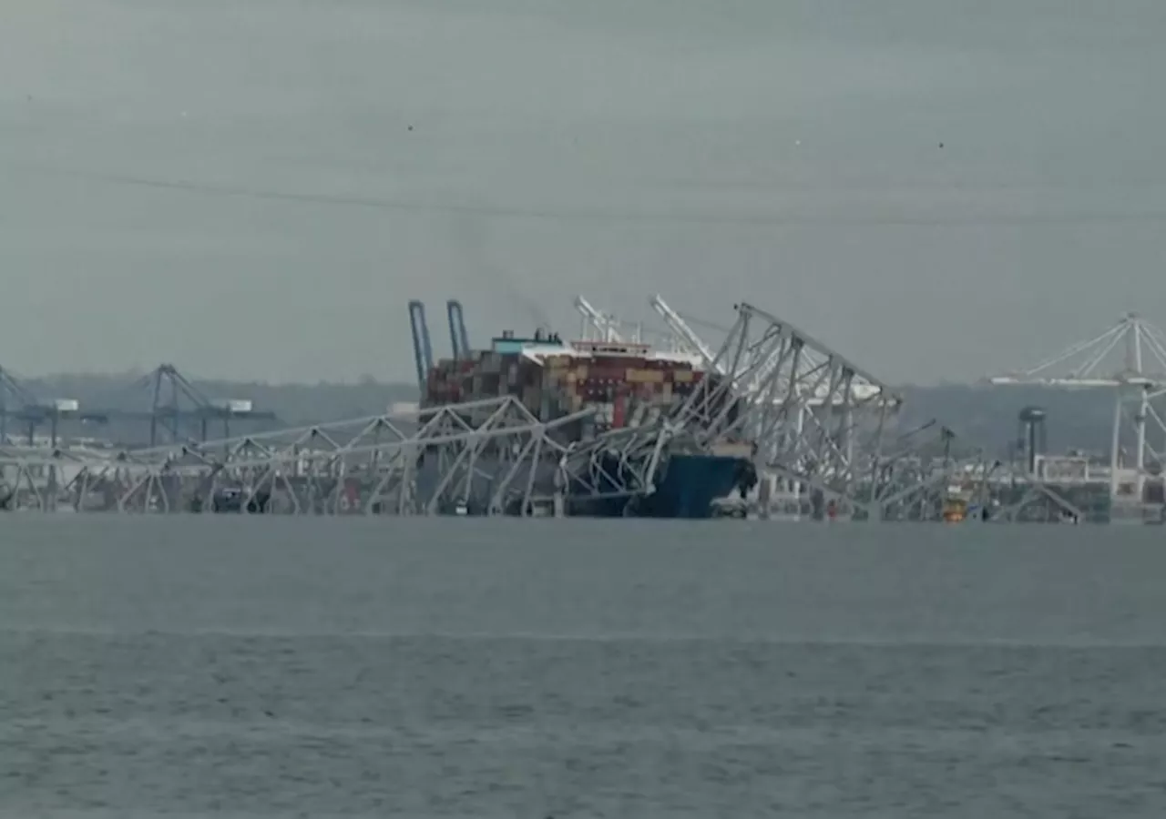 Francis Scott Key Bridge in Baltimore Collapses After a ‘Ship Strike’