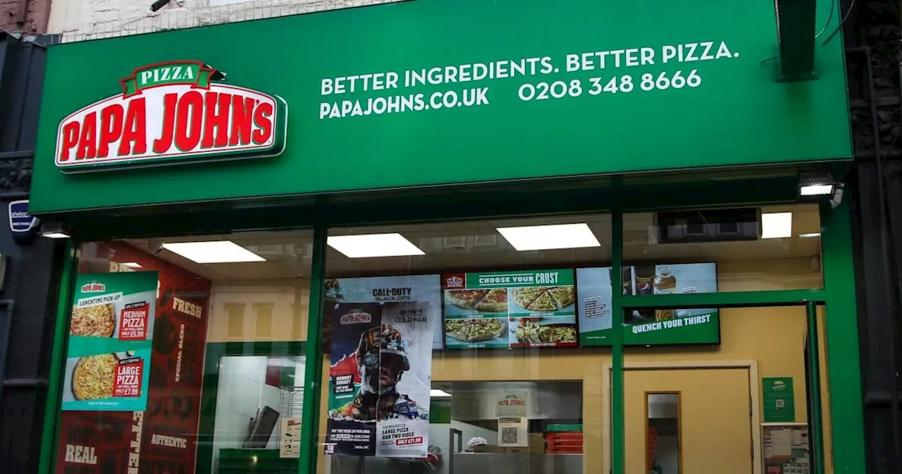 Full list of 43 Papa John's UK restaurants closing