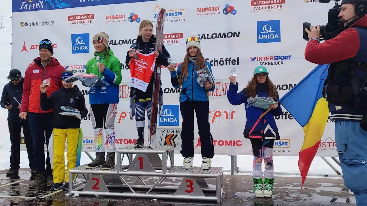 Kids Trophy: Christina Zickbauer klettert in Zauchensee aufs Stockerl