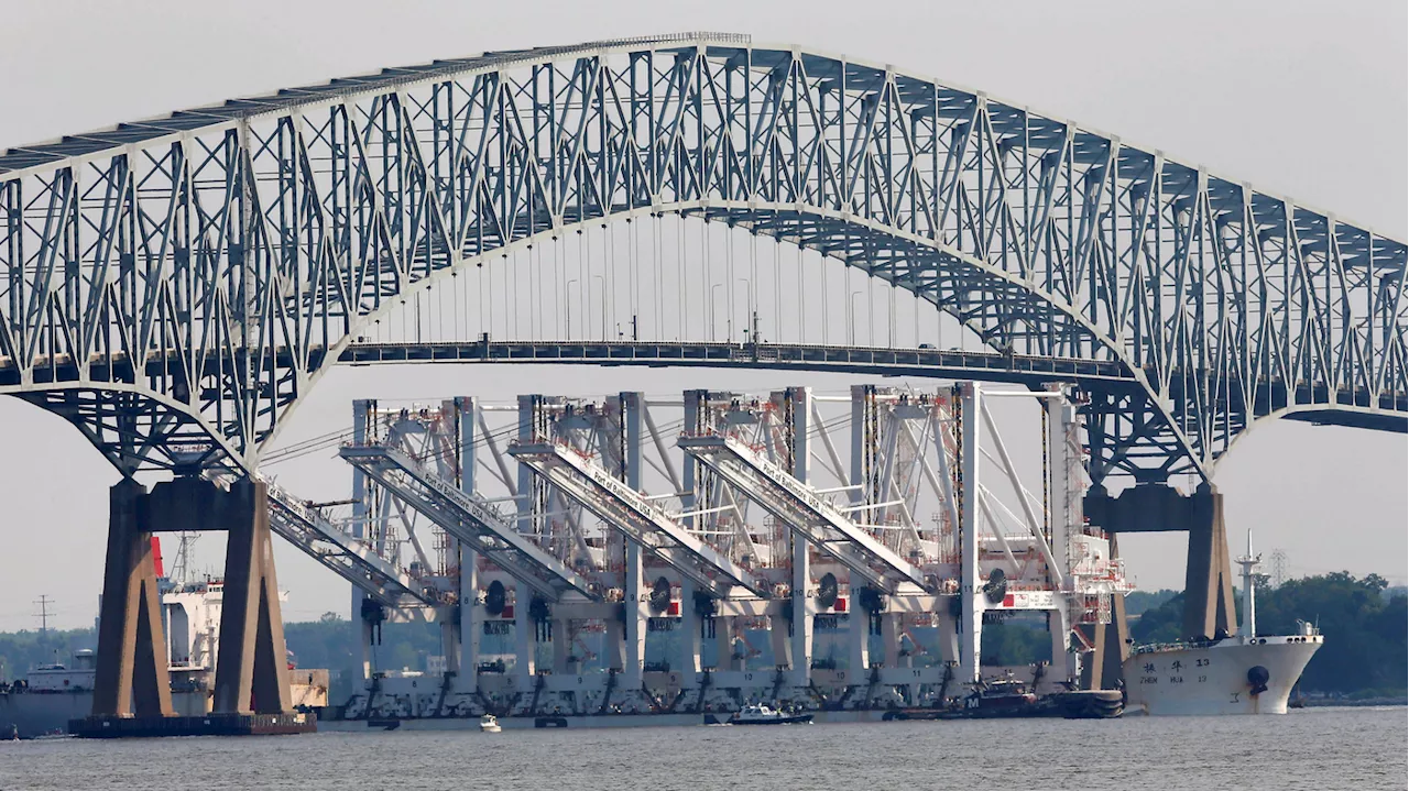 The Francis Scott Key bridge in Baltimore collapses after a ship crashed into it