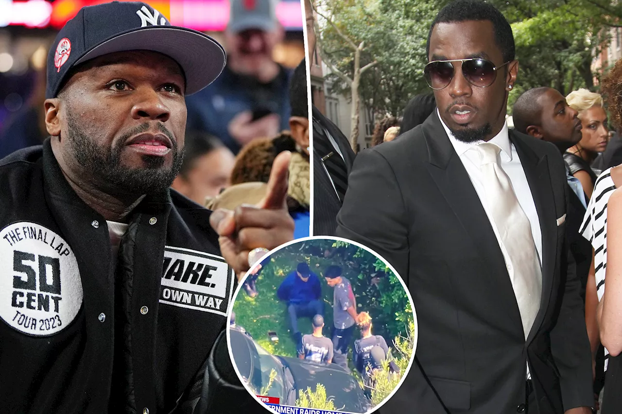 50 Cent reacts to Sean ‘Diddy’ Combs being raided by feds amid their feud: ‘S–t just got real’