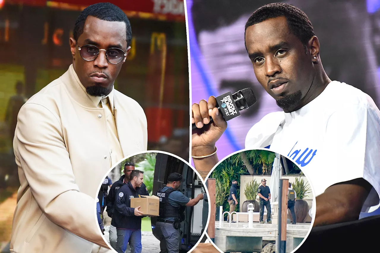 Sean 'Diddy' Combs seen for first time in video outside Miami airport after homes get raided by feds