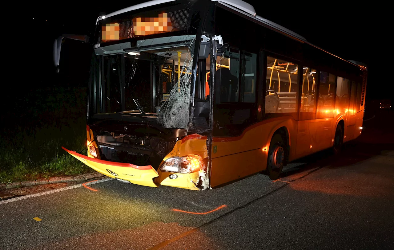 Kaltbrunn SG: Frontalkollision zwischen Lieferwagen und Postauto