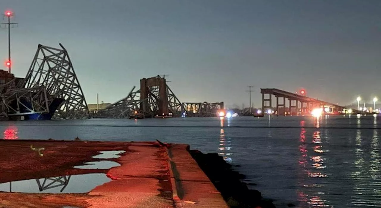 Ponte em Baltimore colapsa depois de navio embater em pilar