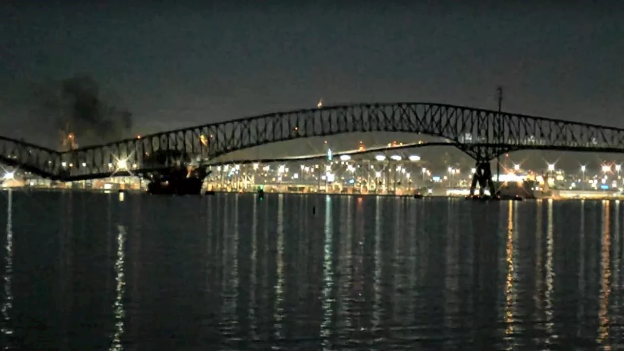 Major bridge in US city of Baltimore partially collapses after ship strike