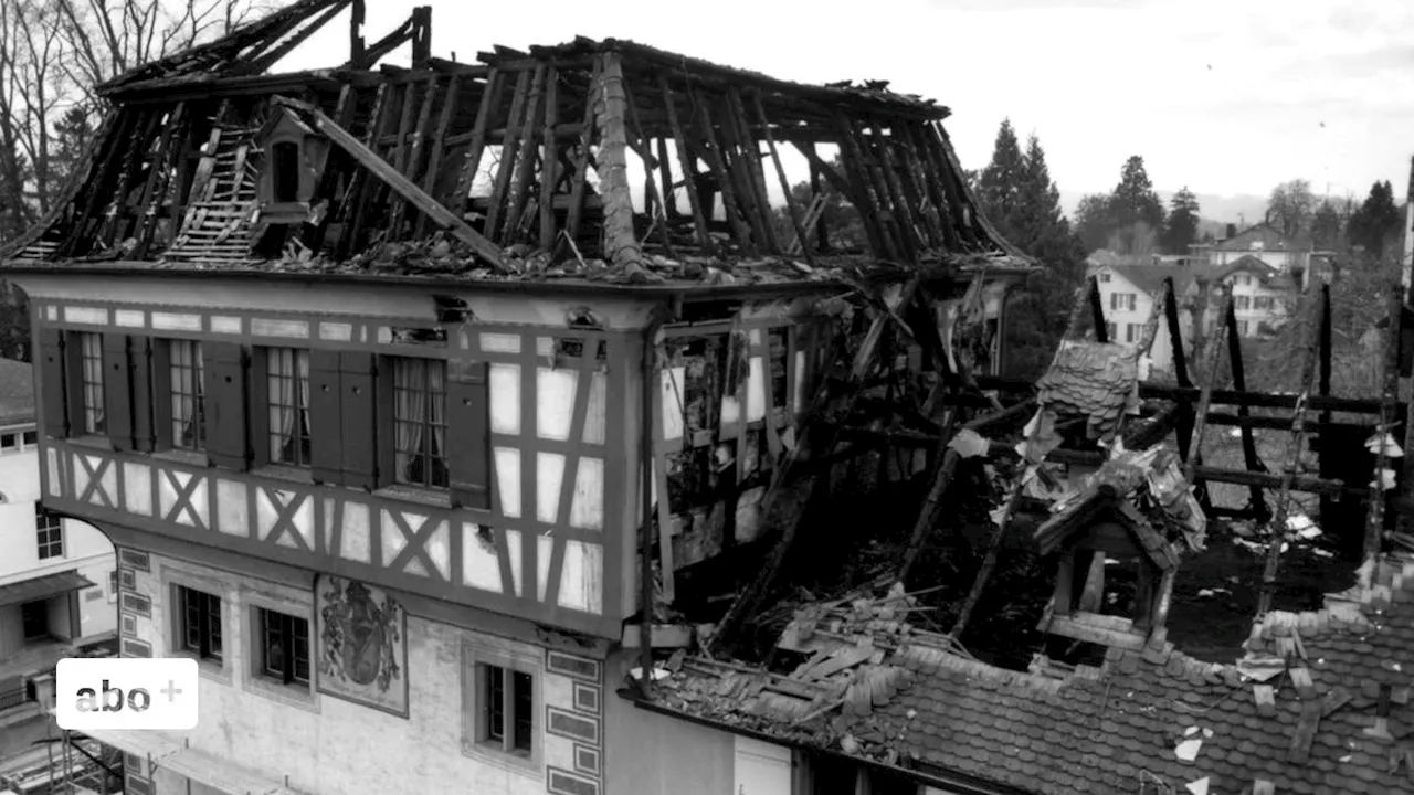 Polizistensohn hatte gezeuselt: Wie ein verheerender Brand heute vor 30 Jahren das Arboner Rathaus zerstörte