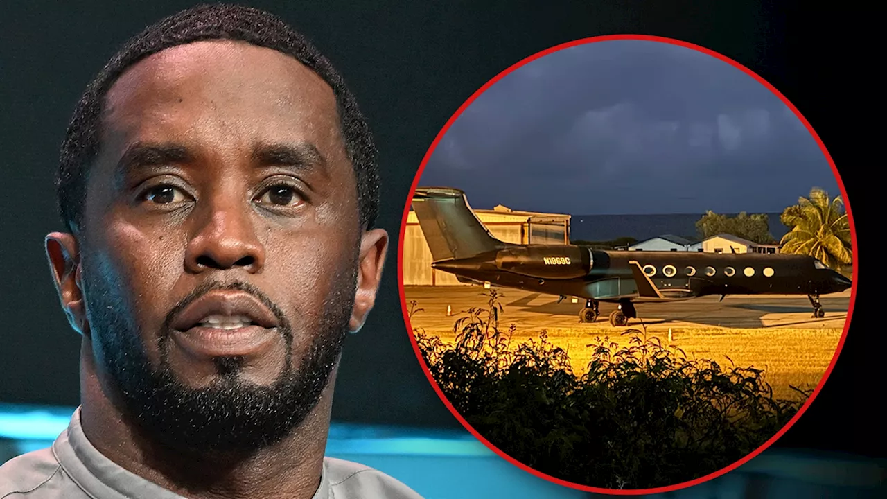 Diddy's Private Jet On the Ground at Antigua Airport Amid Home Raids