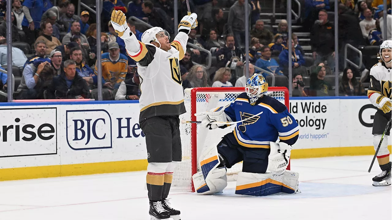 Marchessault's OT goal lifts Golden Knights over Blues