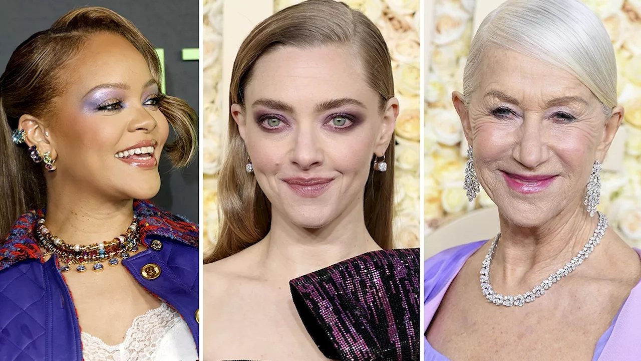 Make-up viola, da Rihanna alle star ai Golden Globe: come replicare il trend occhi del momento