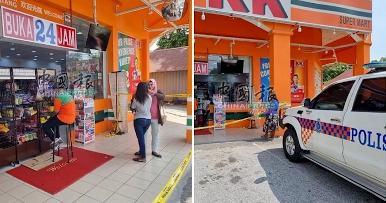 KK Mart Convenience Store in Taiping Thrown With Petrol Bomb, Police Investigating Attack