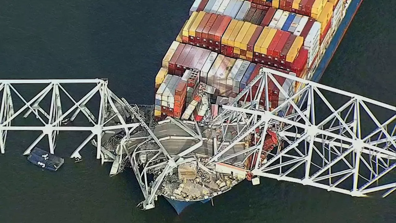 Dramatic video shows moment Baltimore's Francis Scott Key Bridge collapsed