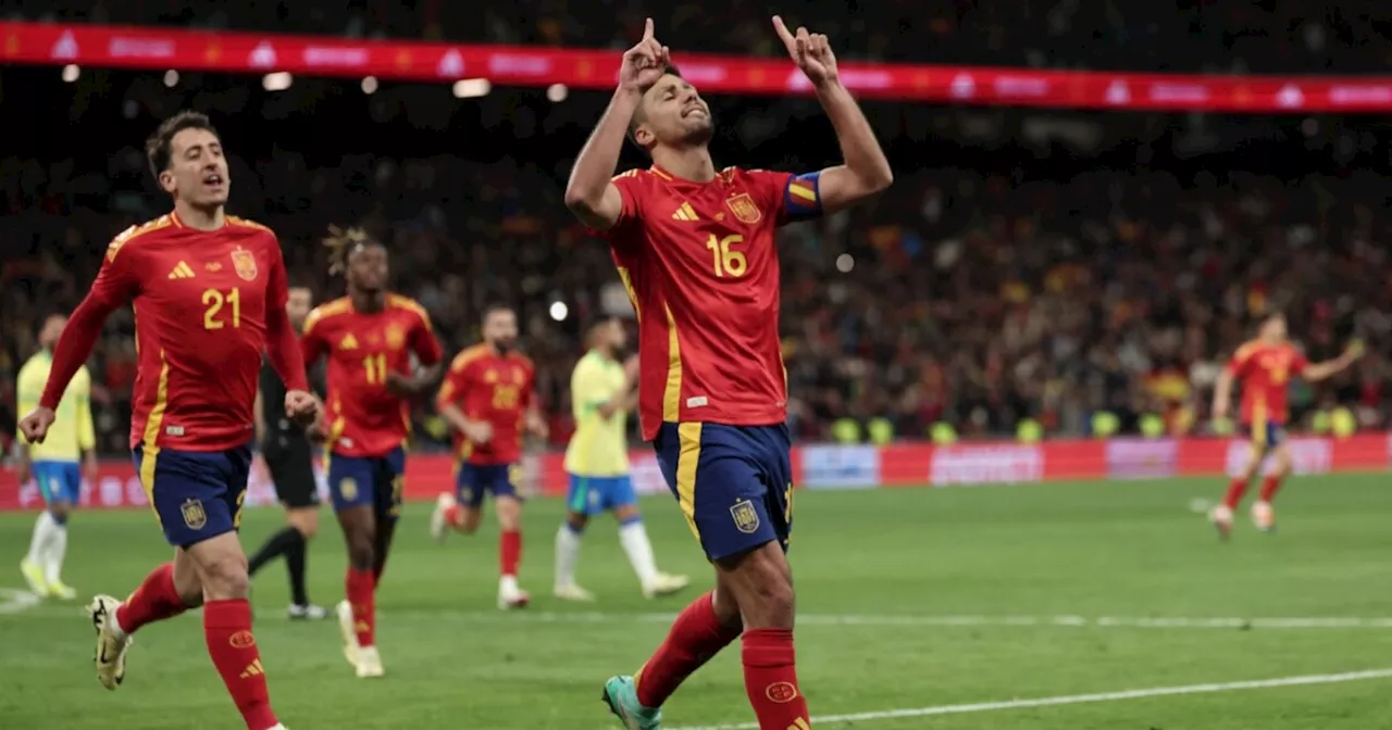 Rodri y una dedicatoria especial en su gol de España contra Brasil: conozca la historia