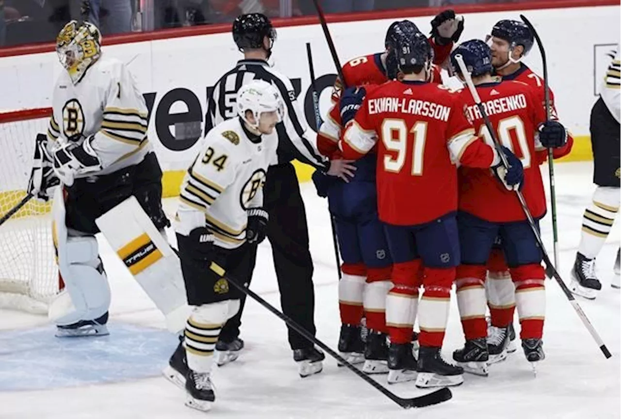 NHL roundup: Zacha's late goal lifts Bruins over Panthers 4-3