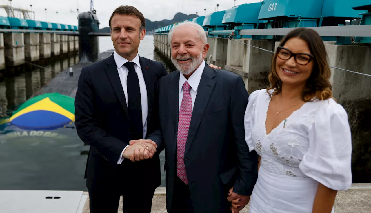 Lula e Macron lançam submarino no Rio: ‘Rejeitamos um mundo prisioneiro dos conflitos de duas potênc ...