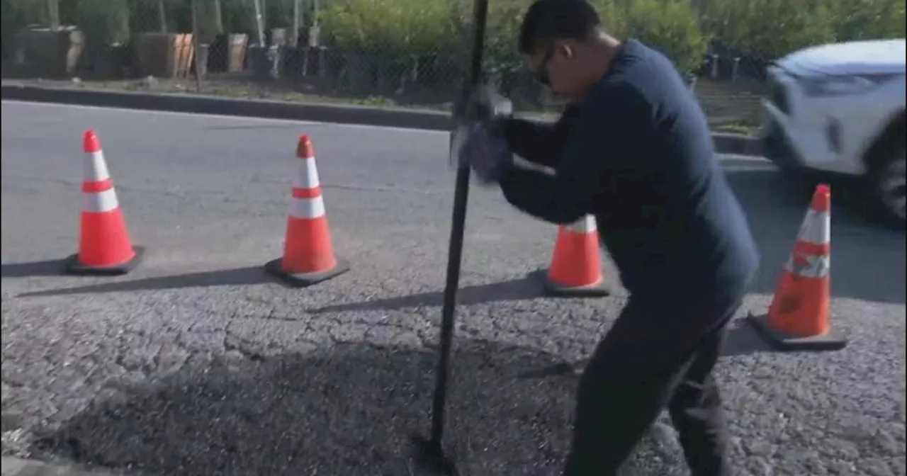 Compton orders residents to stop fixing potholes on their own