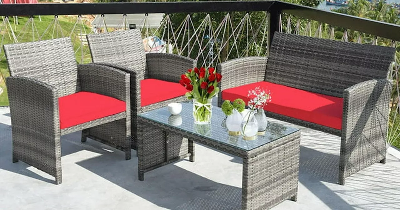 Walmart is practically giving away this bestselling 4-piece rattan patio furniture set for $190