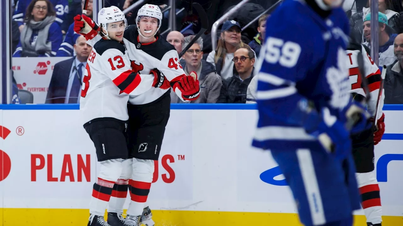 Jake Allen shines early, New Jersey Devils down Maple Leafs 6-3