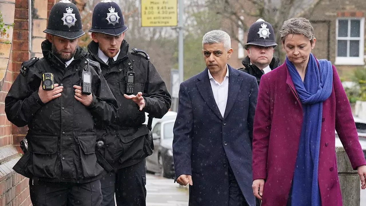 Sadiq Khan pledges 1,300 more police officers on London's streets