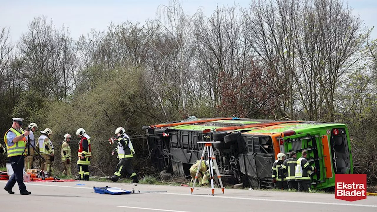 Tysk Flixbus-ulykke: Fem døde og 50 sårede