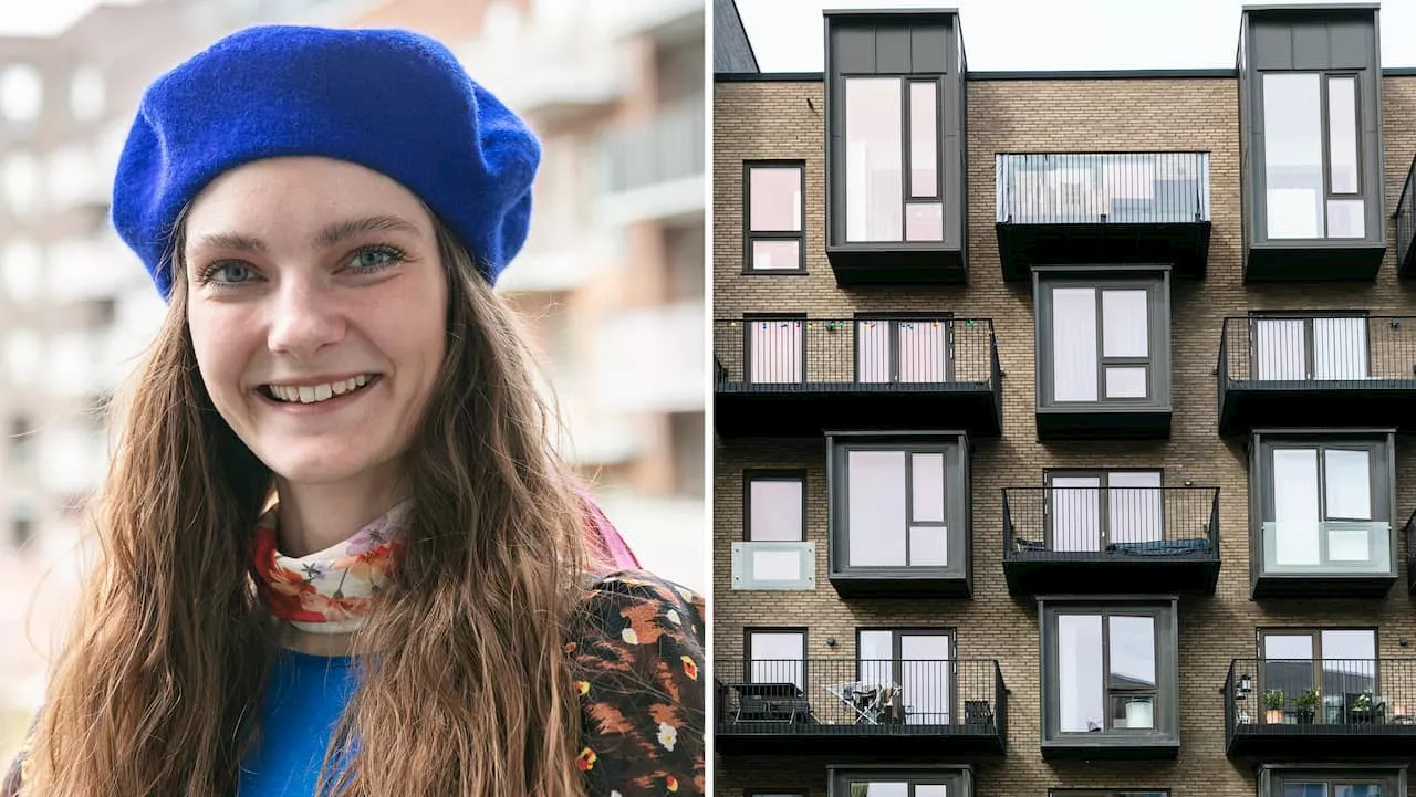 Linette, 30, fyllde hyreslägenheten med färg