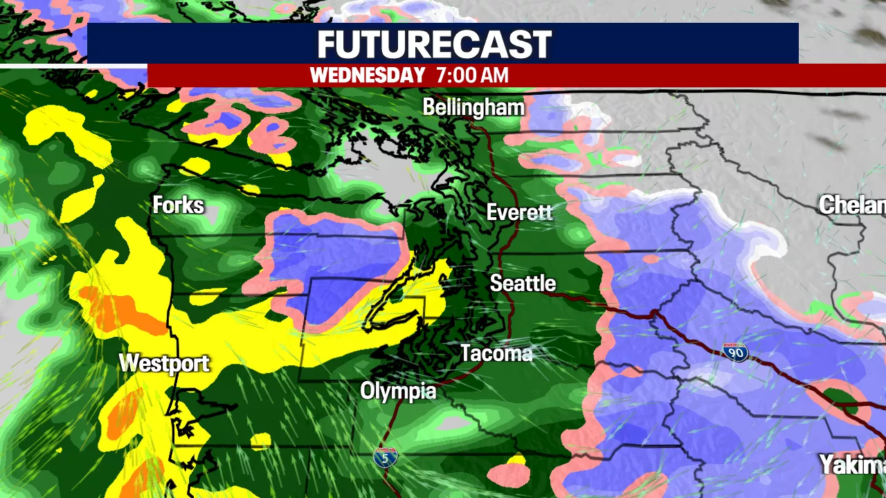 Seattle weather: Stormy weather ahead for Wednesday