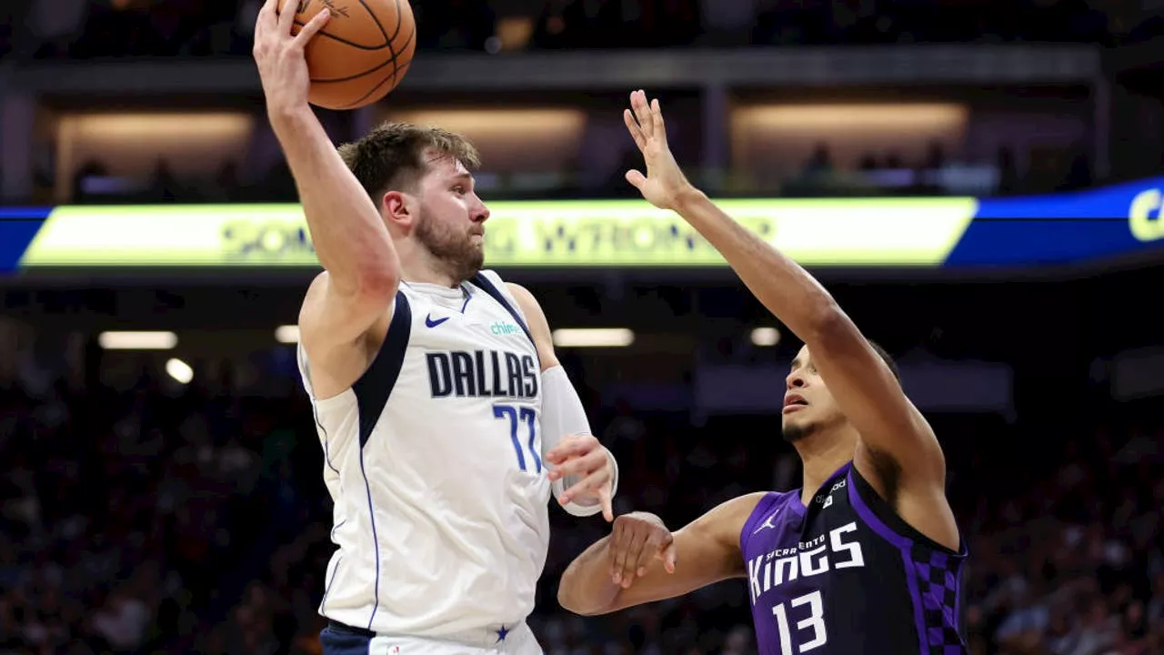 Luka Doncic scores 28, Mavericks rout Kings 132-96