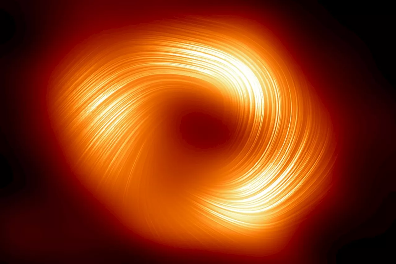 Twisted magnetic field observed around Milky Way’s central black hole