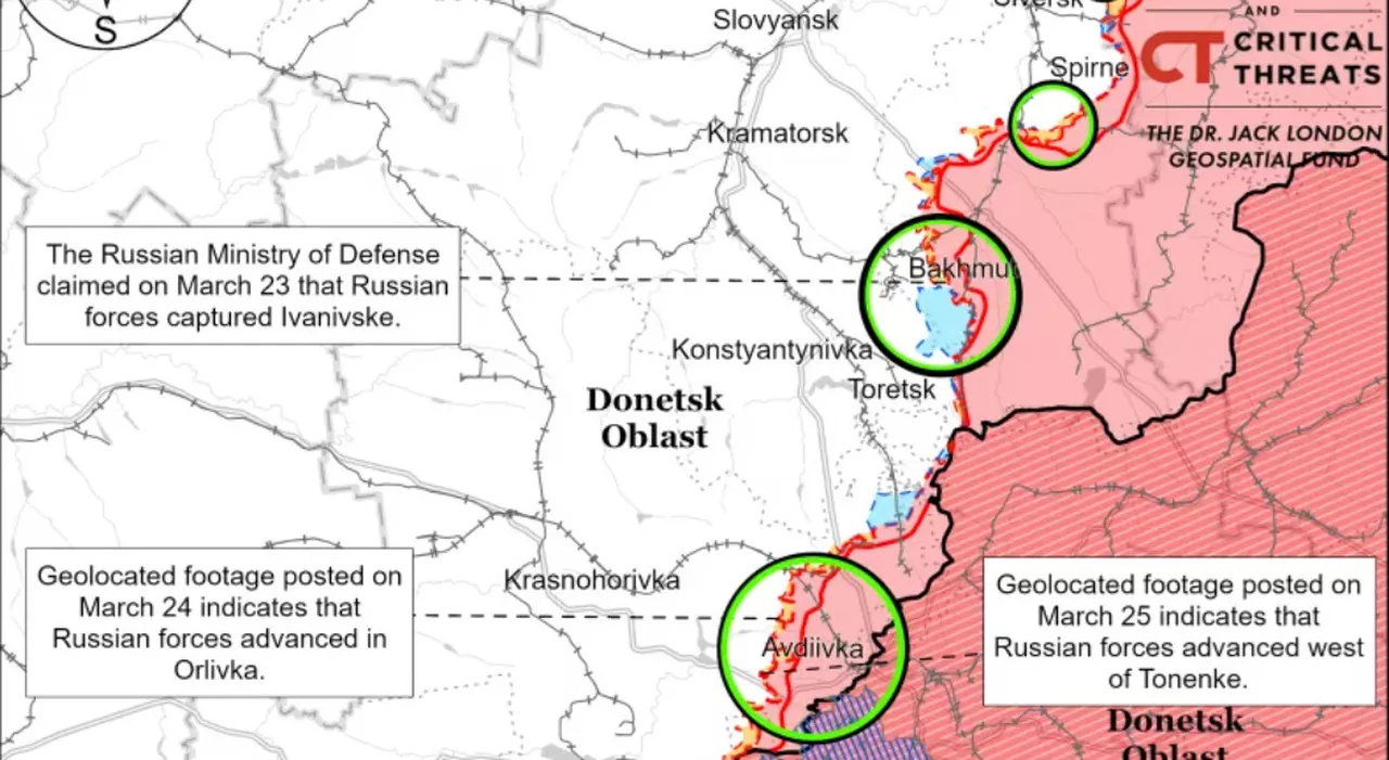 Russia, l'attacco al Donetsk e le mire su Chasiv Yar (malgrado le barriere di Kiev). Le mappe dell'offensiva: