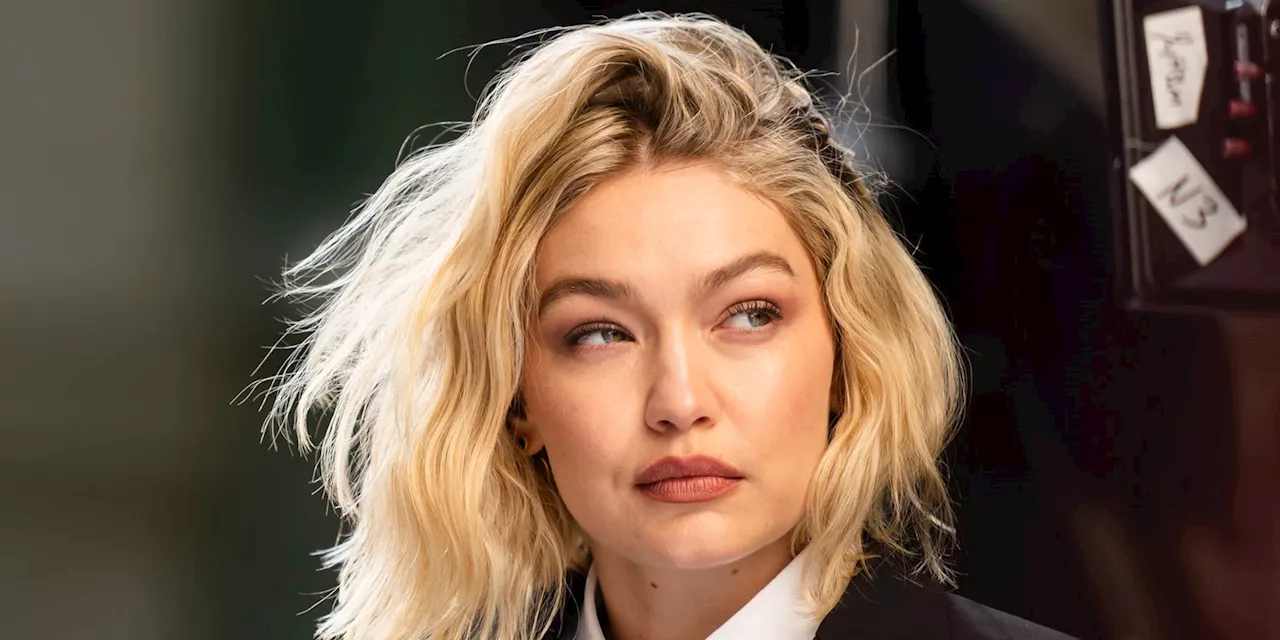 Gigi Hadid Wore the Most Confusing Cropped Jacket With Huge Billowy Pants