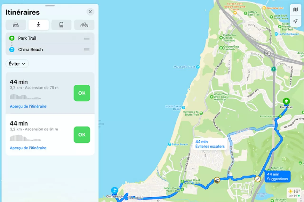 Cette fonctionnalité déjà présente dans Google Maps arrive dans Apple Plans ?