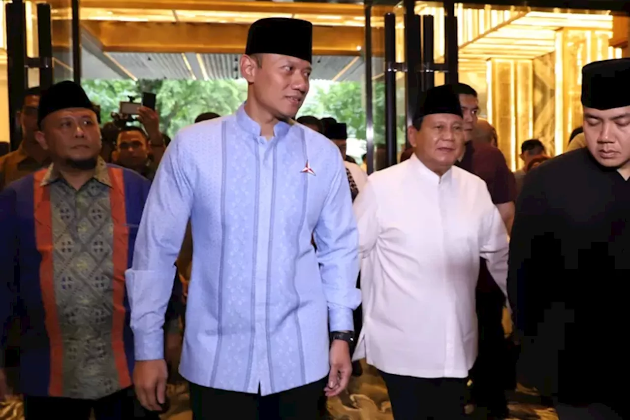 Di depan Prabowo, AHY Cerita Partainya Serba Terbatas Karena 9 Tahun Jadi Oposisi