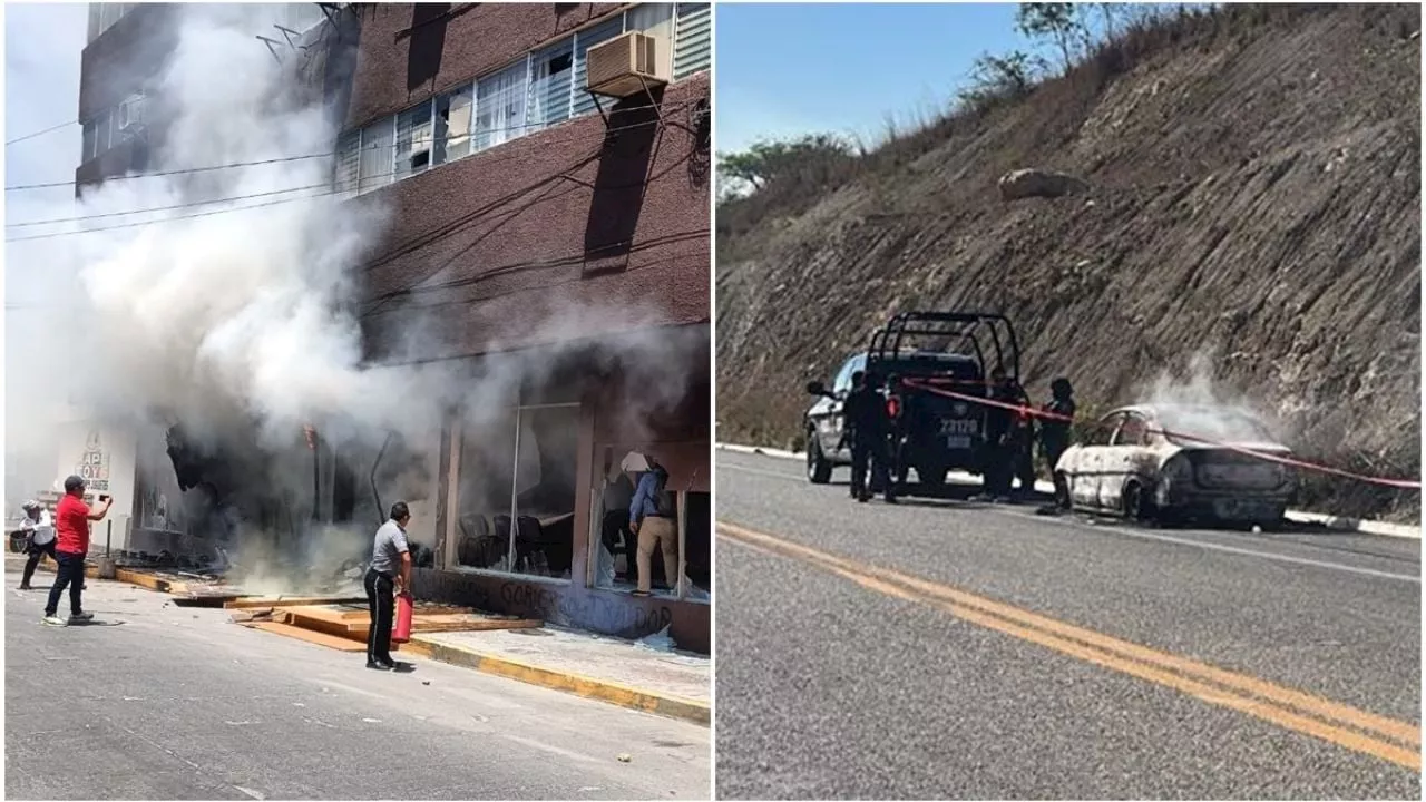 Chiapas arde: Queman dependencia; hallan auto y hombre calcinados