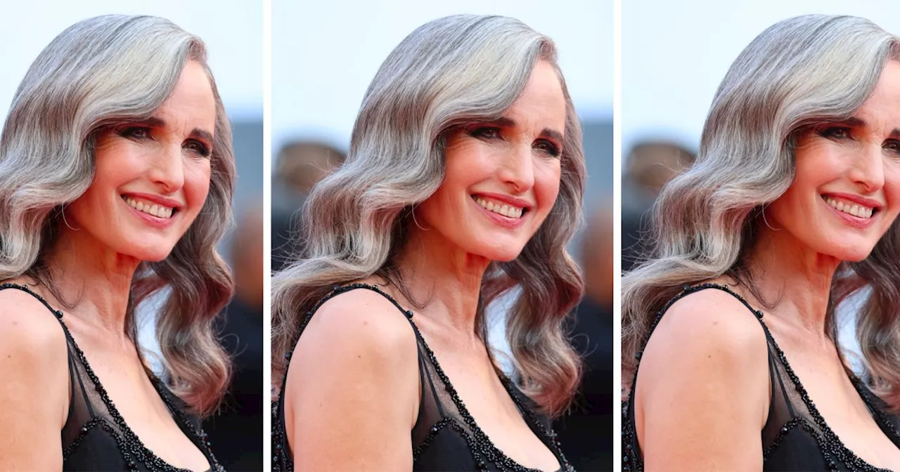 Pour Andie Macdowell, ses cheveux gris ne seraient pas un sujet si elle était un homme