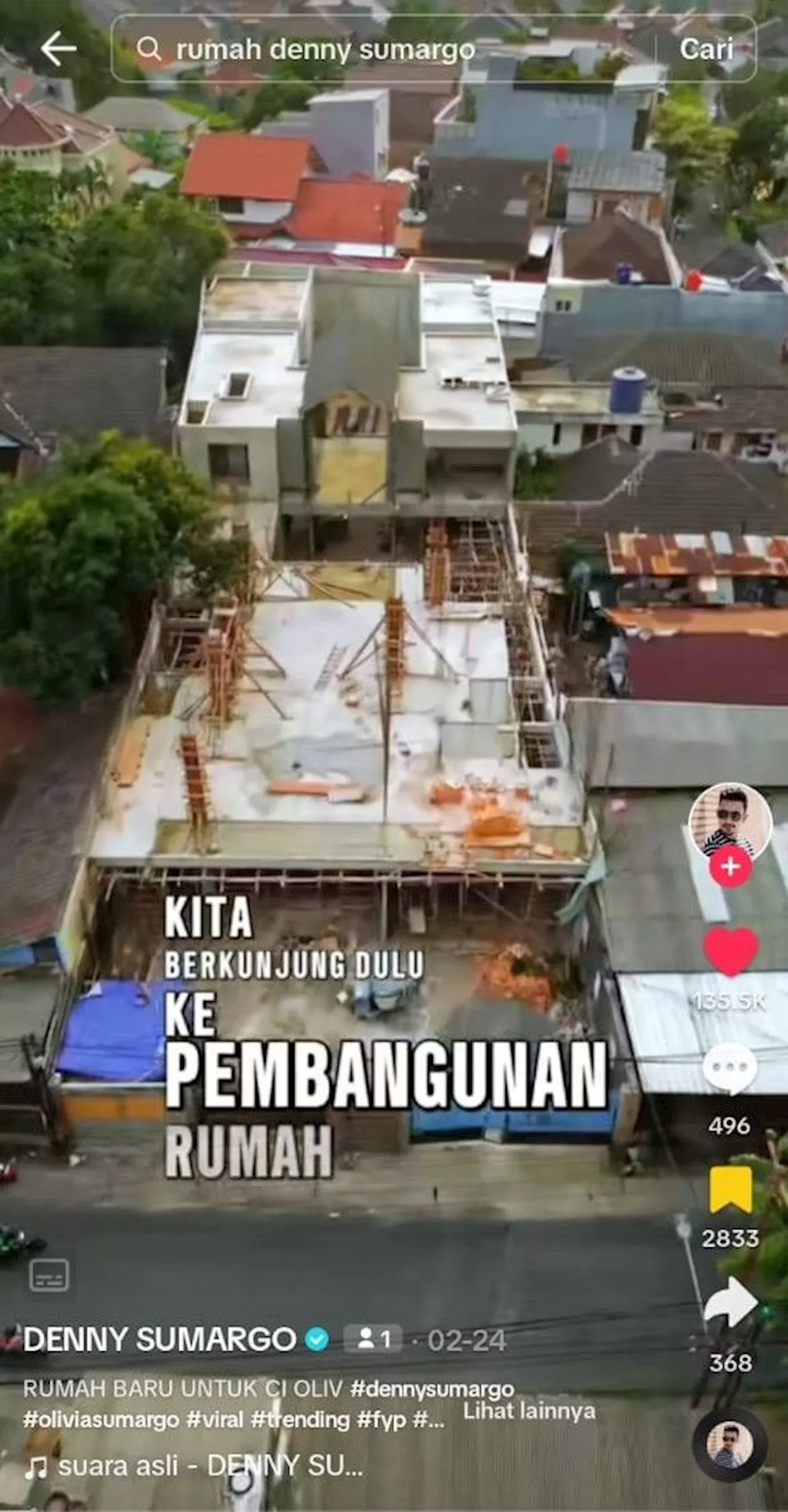 Desainnya Disebut Mirip Restoran, Ini Potret Rumah Baru Denny Sumargo yang Luas dan Bakal Dilengkapi Lift