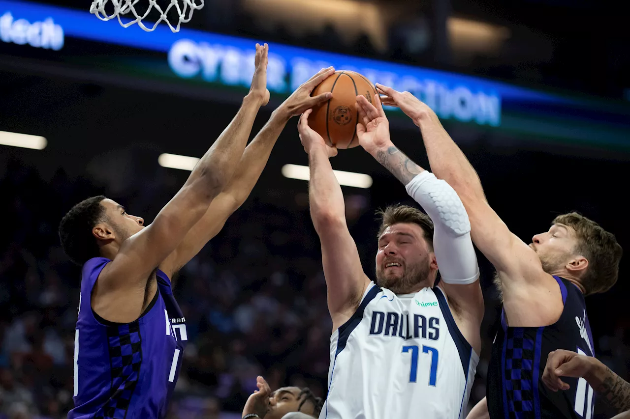 Luka Doncic scores 28, Mavericks rout Kings 132-96