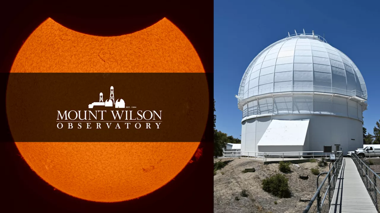 A ‘bite out of the sun': Mount Wilson Observatory is hosting a free Solar Eclipse Event