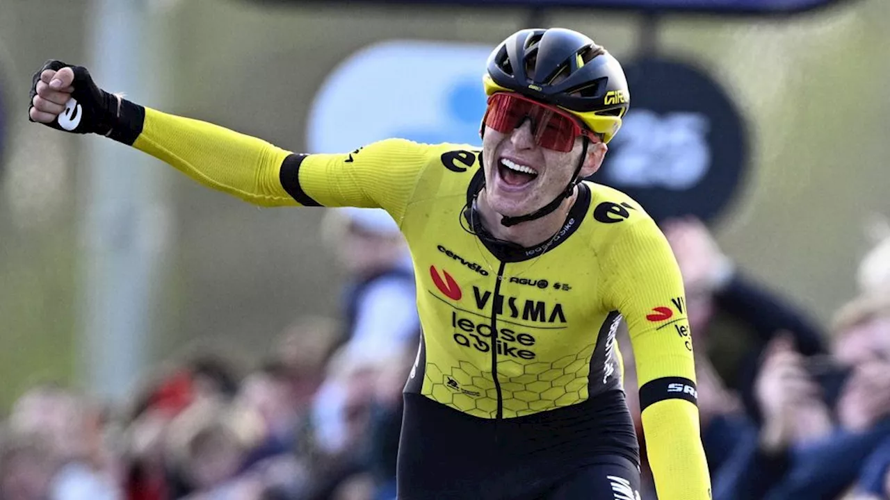 Visma-renner Jorgenson wint Dwars door Vlaanderen, Van Aert valt hard