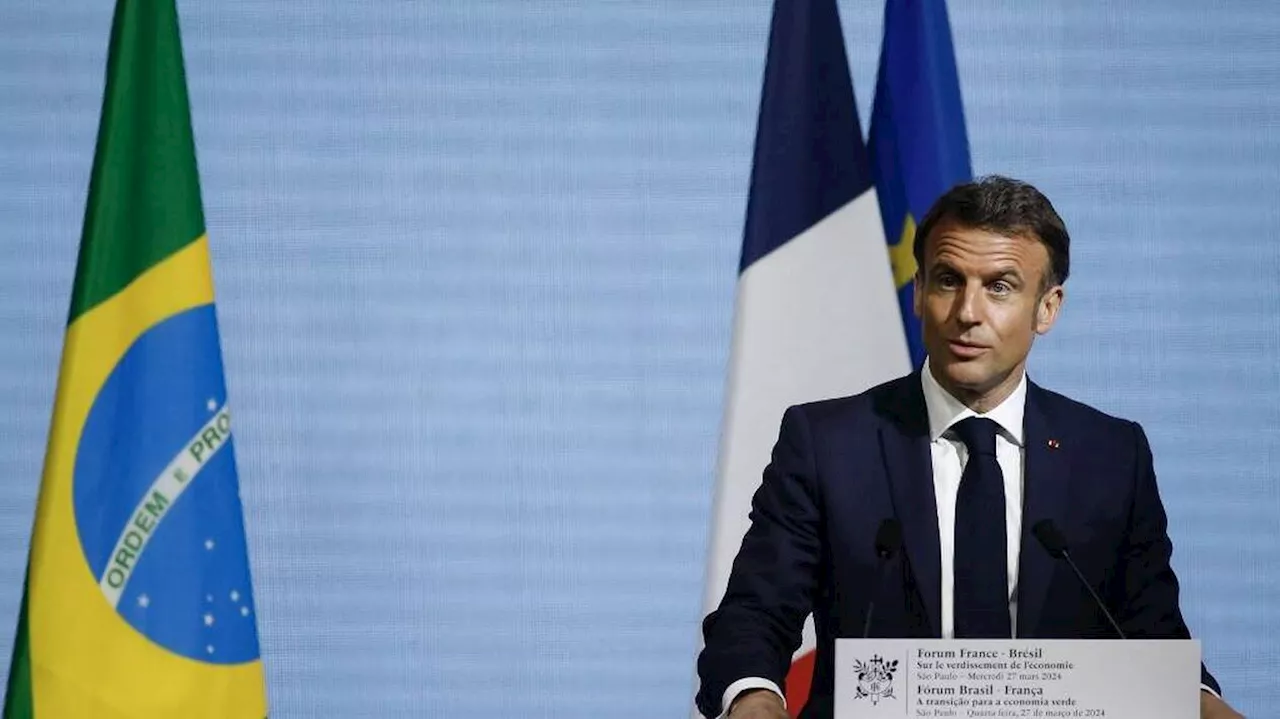 L’accord UE-Mercosur est « très mauvais », « bâtissons un nouvel accord », dit Macron au Brésil