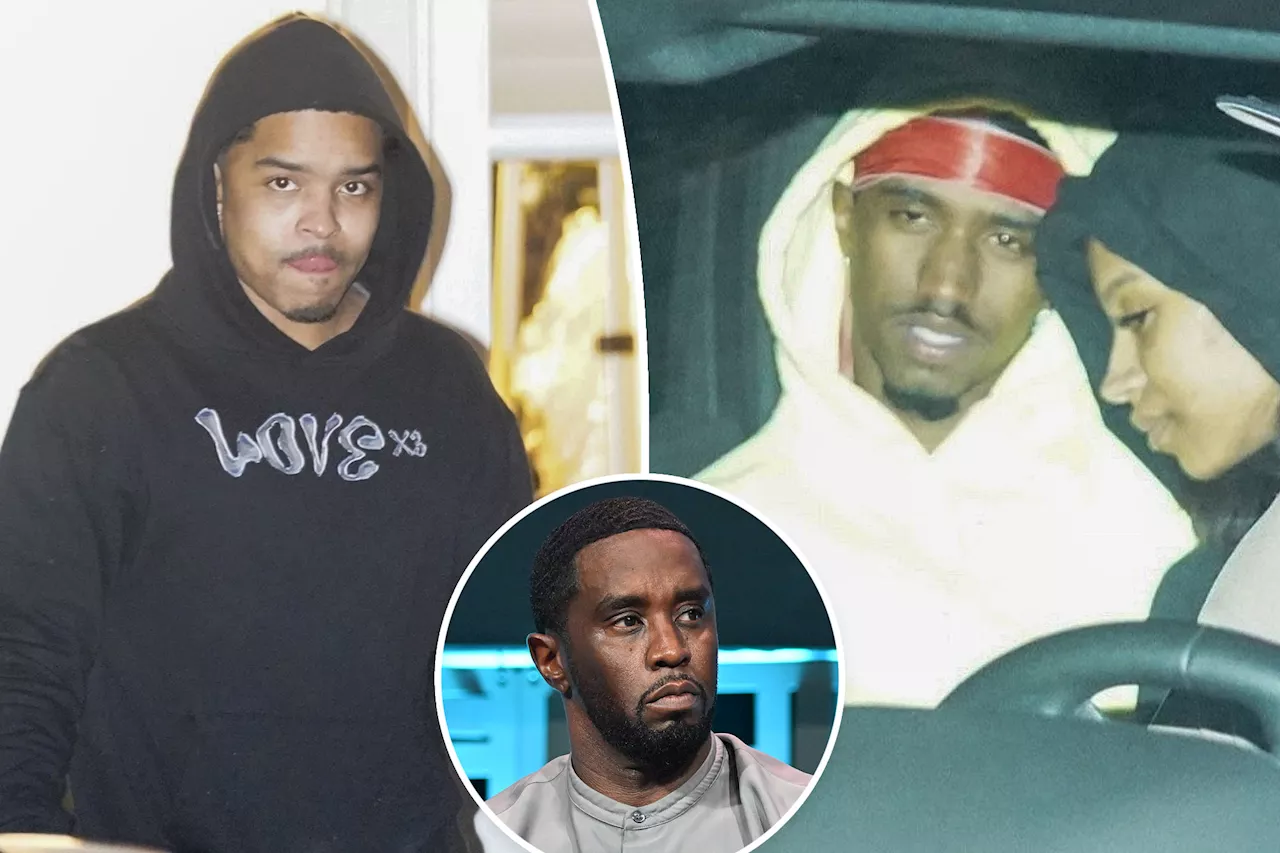 Diddy's sons King and Justin Combs seen fleeing rapper's LA mansion with packed bags after raid