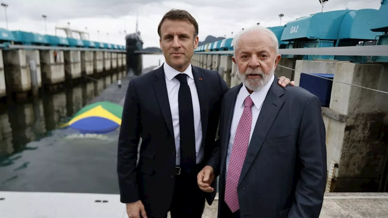 Lula y Macron inauguraron un submarino construido en Brasil con tecnología francesa