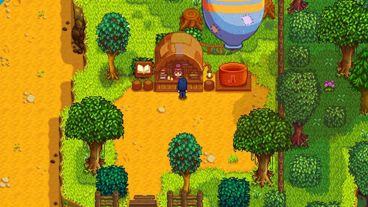 Where to find the bookseller in Stardew Valley