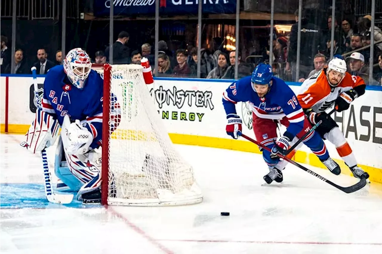 Flyers lose hard-fought battle to New York Rangers in overtime