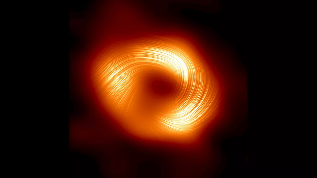 A new image reveals magnetic fields around our galaxy’s central black hole