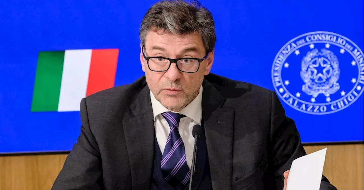 Superbonus, Giorgetti: stop a sconto in fattura e cessione del credito