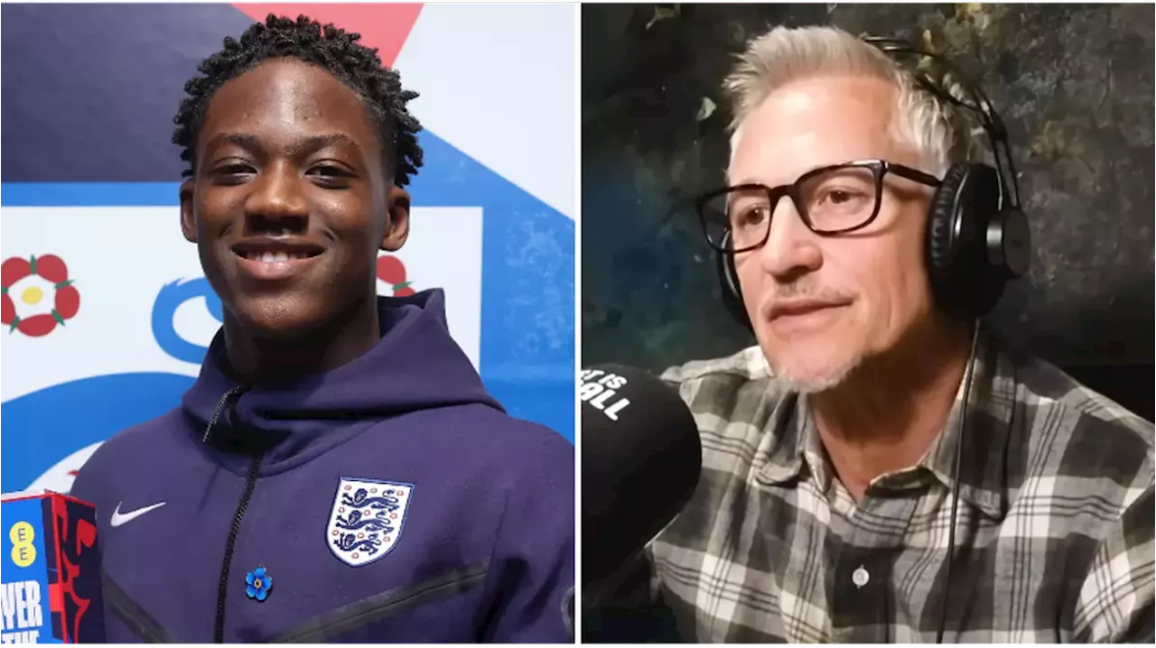 Gary Lineker's reaction to Kobbie Mainoo's first England start goes viral